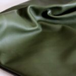 Moss green leather