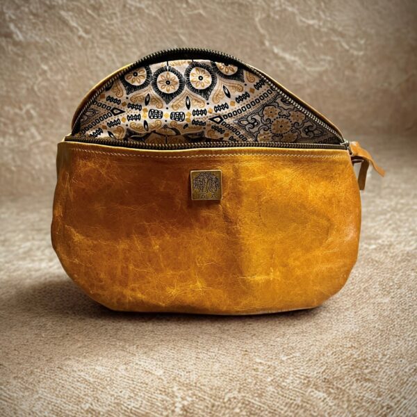 TALA toffee moonbag with shweshwe