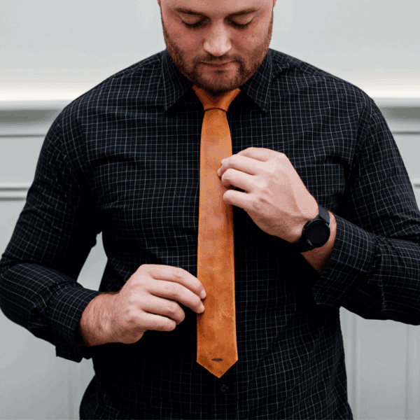 Elegant Leather Tie
