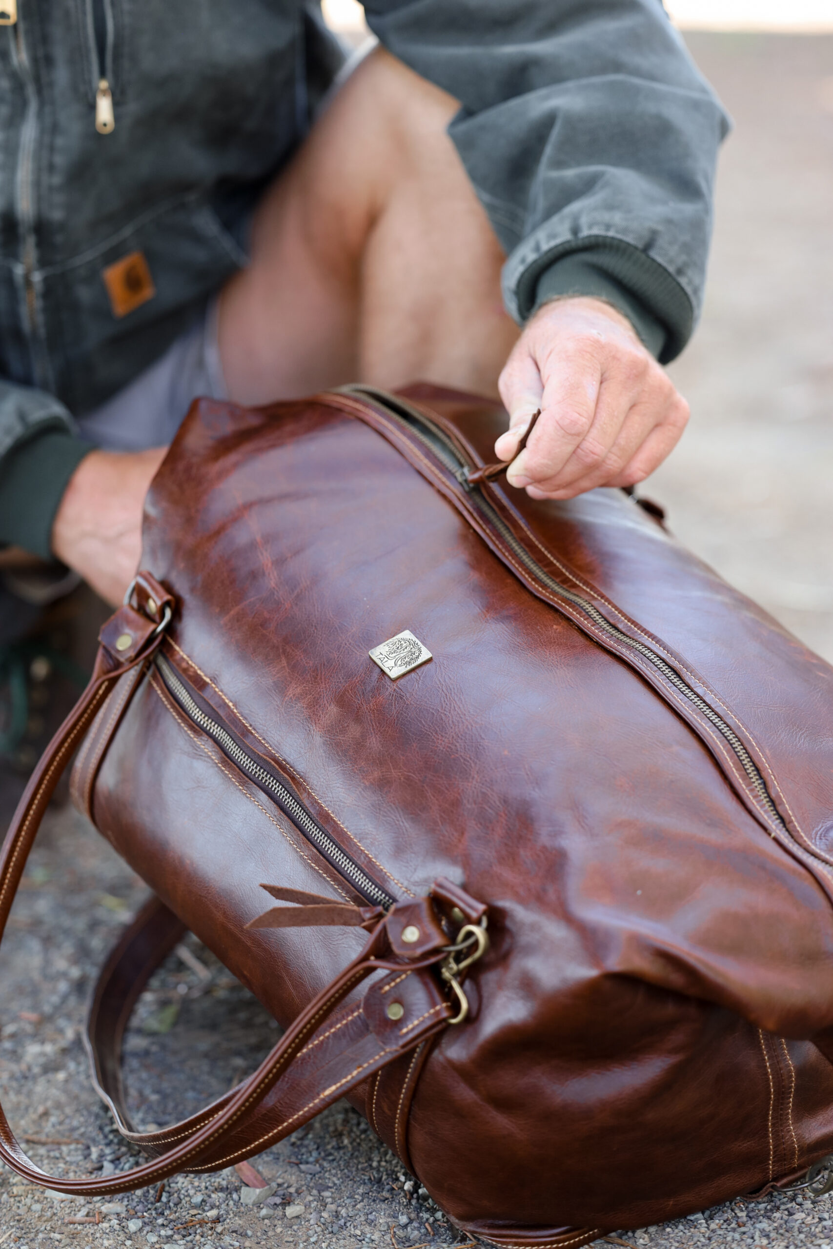 The Journey Leather Travel Bag - Image 2